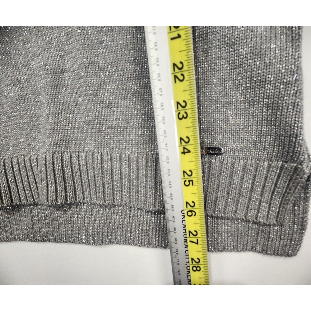 Calvin Klein Women's Classic Tutle Neck Elegant Cozy Gray Sweater Size M - Picture 8 of 9